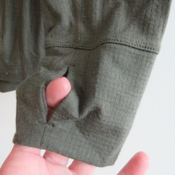 ICEBREAKER | RealFLEECE® Sierra Merino Wool Zip Up Jacket Sweater Khaki Sz S - Picture 4 of 16